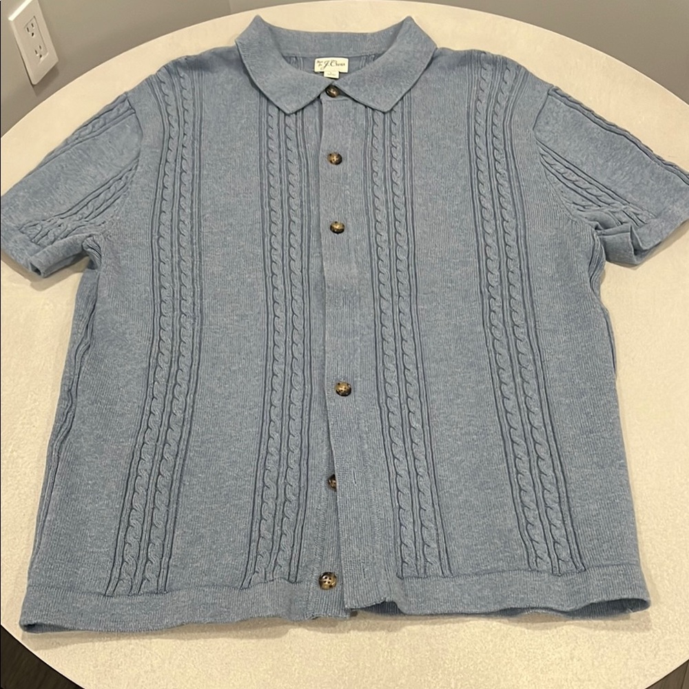 J. Crew Light Blue Knit Cardigan